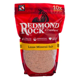 Redmond Rock Crushed contains 60+ equine electrolytes and trace minerals for horses.