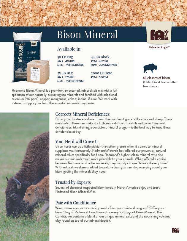 Bison Mineral Flyer