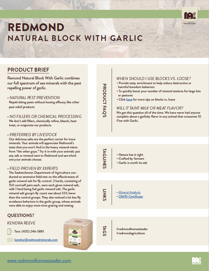 Natural Block Garlic 