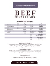 Redmond Beef Mineral Mix